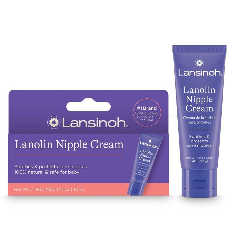 slide 1 of 9, Lansinoh Lanolin Nipple Cream for Breastfeeding Essentials - 1.41oz, 1.41 oz
