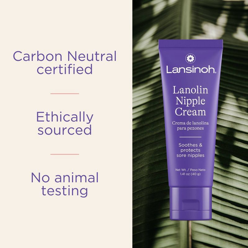 slide 7 of 7, Lansinoh Lanolin Nipple Cream for Breastfeeding Essentials - 1.41oz, 1.41 oz