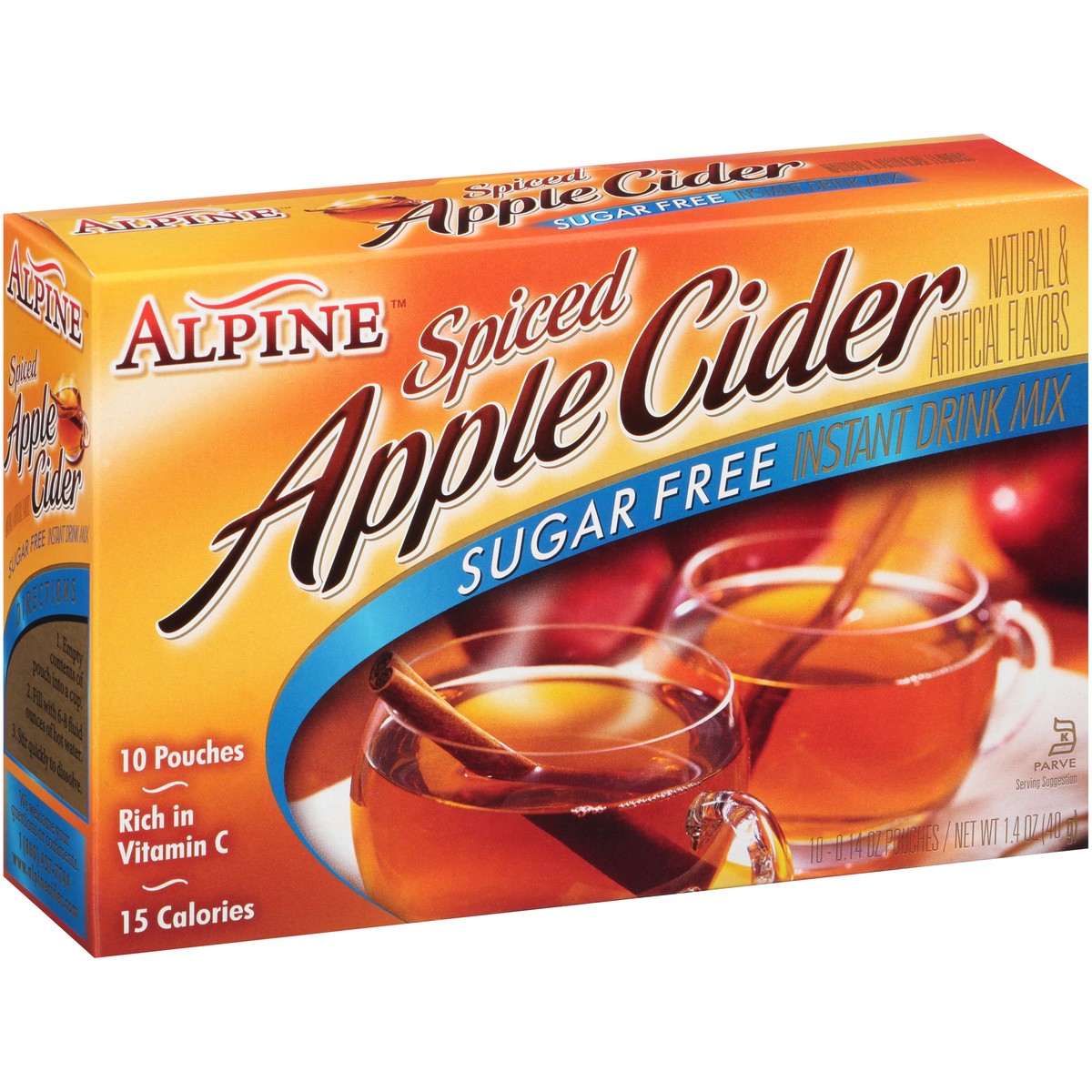 slide 3 of 15, Alpine Apple Flavor Drink Mix Sugar-Free Spiced Cider, 7.4 oz