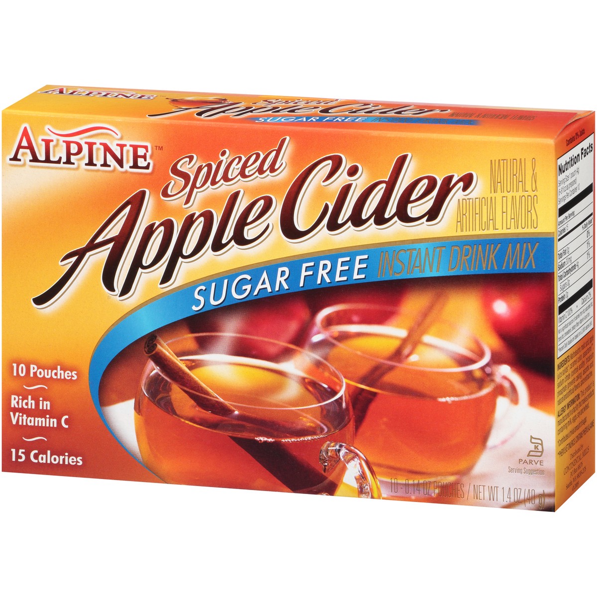 slide 12 of 15, Alpine Apple Flavor Drink Mix Sugar-Free Spiced Cider, 7.4 oz