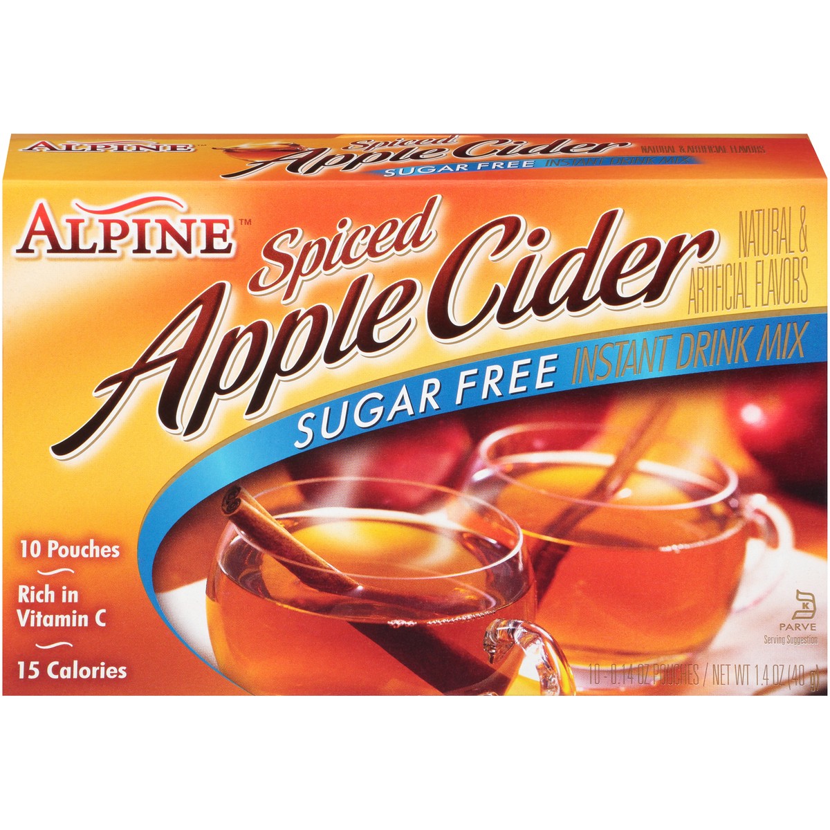 slide 1 of 15, Alpine Apple Flavor Drink Mix Sugar-Free Spiced Cider, 7.4 oz