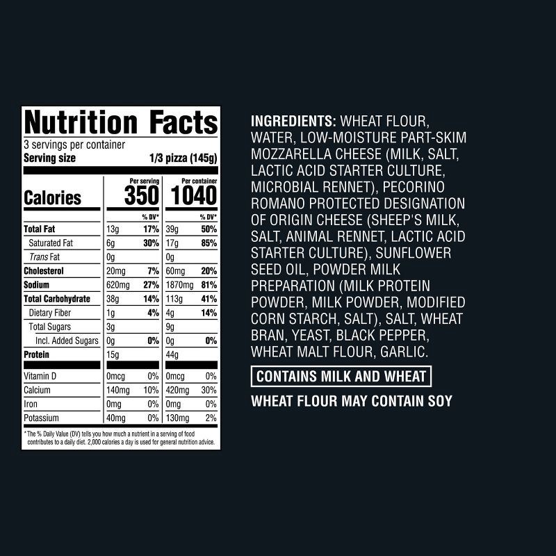 slide 4 of 4, Wood-Fired Roman-Style Crust Frozen Pizza Cacio e Pepe - 15.3oz - Good & Gather™, 15.3 oz