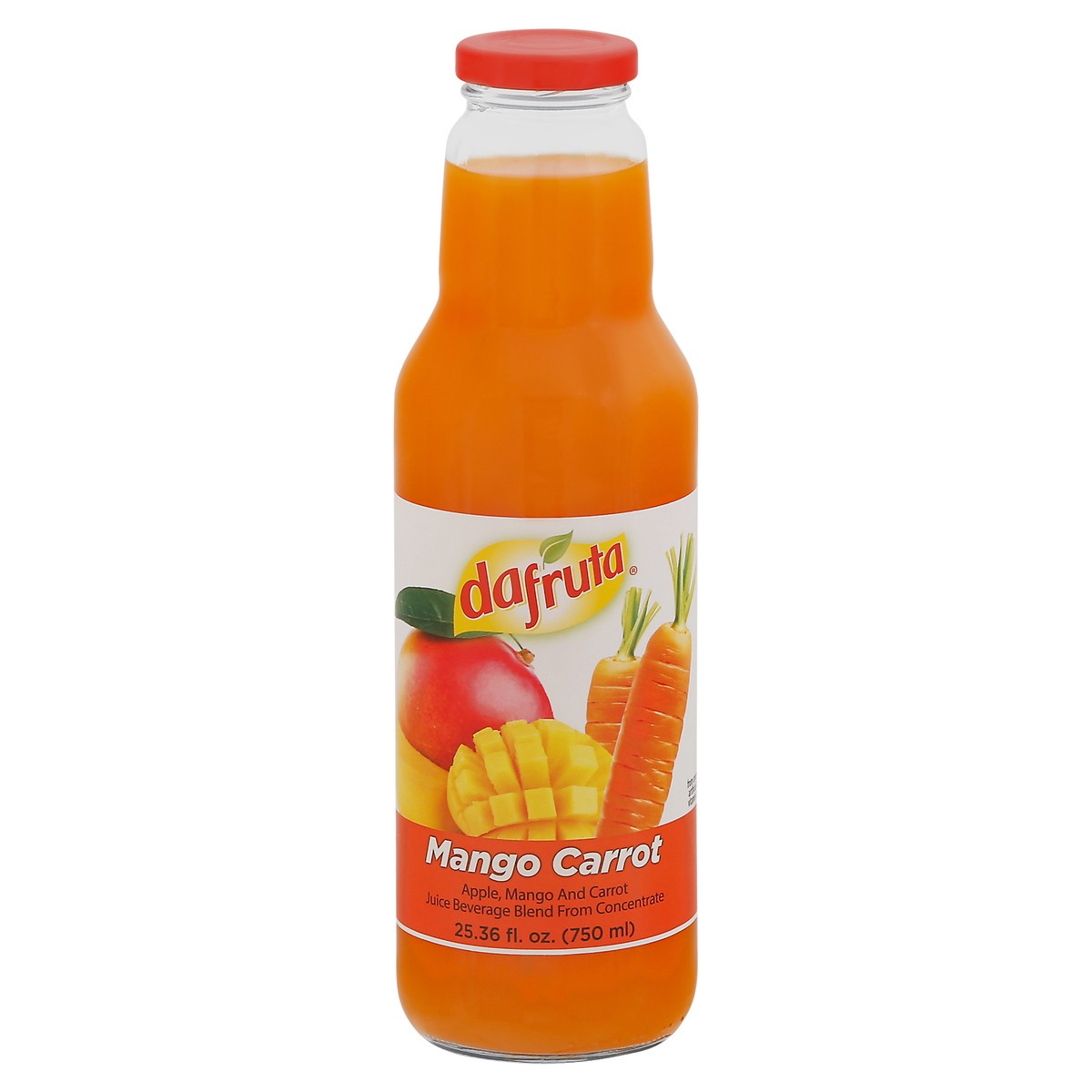 slide 1 of 9, Dafruta Mango Carrot Juice Beverage - 25.36 fl oz, 25.36 fl oz