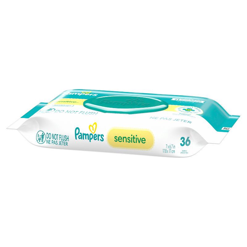 slide 11 of 11, Pampers Sensitive Baby Wipes - 36ct, 36 ct