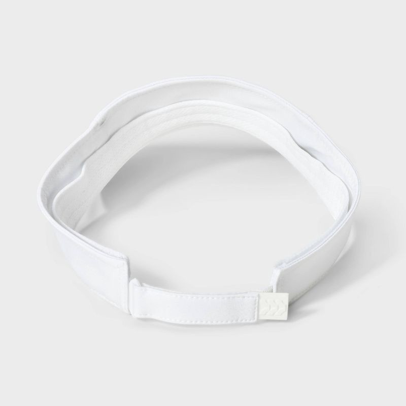 slide 3 of 4, Visor Hat - All In Motion™ White: Adjustable Lightweight Woven Fabric, UPF 50+ Protection, Hand Wash, Hook & Loop Fastener, 1 ct