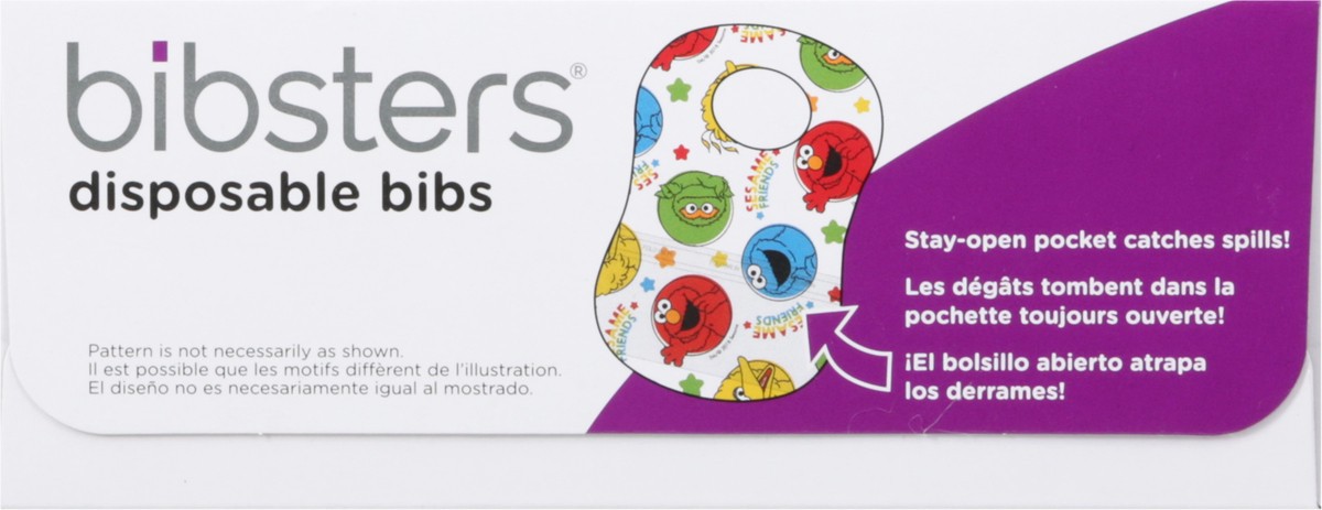 slide 11 of 13, Bibsters Sesame Street Large Disposable Bibs 16 Disposable Bibs 16 ea, 16 ct