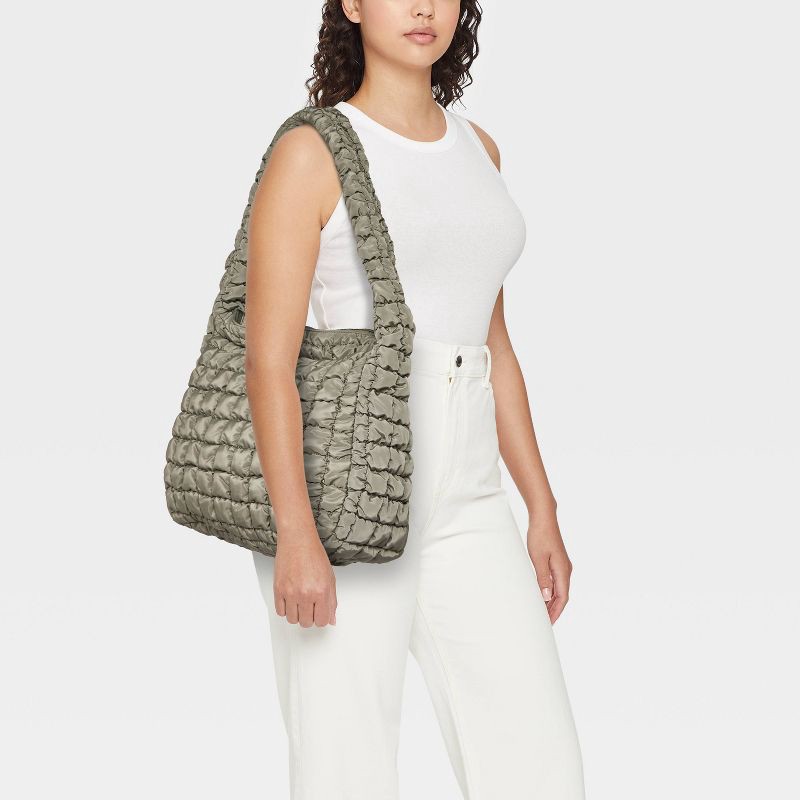 slide 2 of 5, Puffer Hobo Shoulder Bag - Wild Fable™ Green, 1 ct