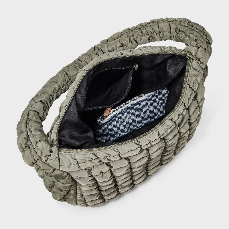slide 4 of 5, Puffer Hobo Shoulder Bag - Wild Fable™ Green, 1 ct