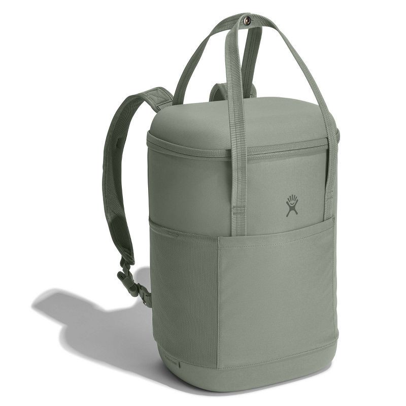 slide 2 of 4, Hydro Flask 20 Liter Carry Out Soft Cooler Pack - Agave: Zip Closure, Adjustable Straps, 20 liter