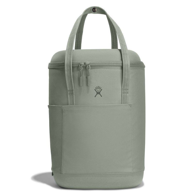 slide 1 of 4, Hydro Flask 20 Liter Carry Out Soft Cooler Pack - Agave: Zip Closure, Adjustable Straps, 20 liter