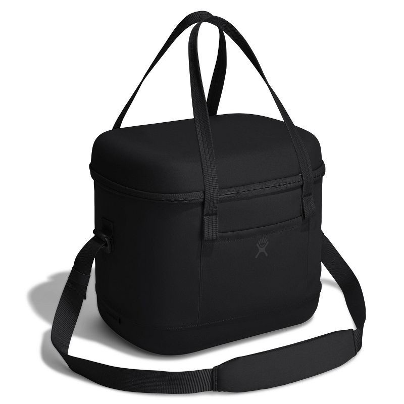 slide 2 of 4, Hydro Flask 21.1qt Carry Out Soft Cooler - Black: Zip Closure, Adjustable Straps, 21.1 qt