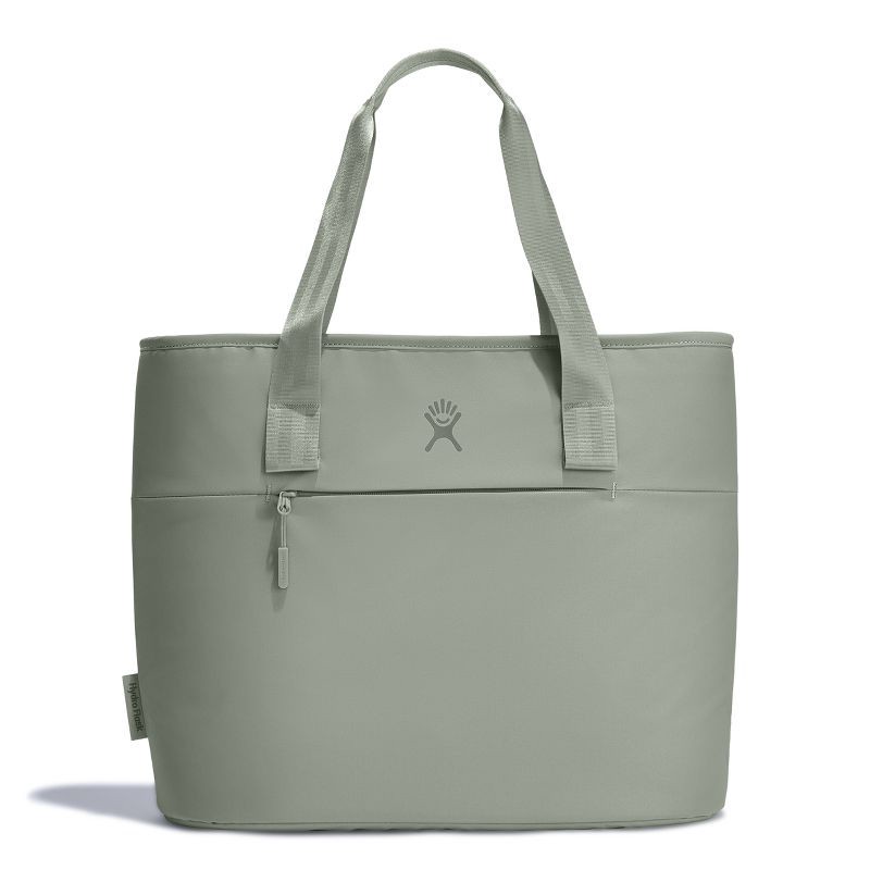 slide 1 of 5, Hydro Flask 20 Liter Insulated Tote - Agave: Polyester Zip Cooler, Outside Pocket, 20 liter