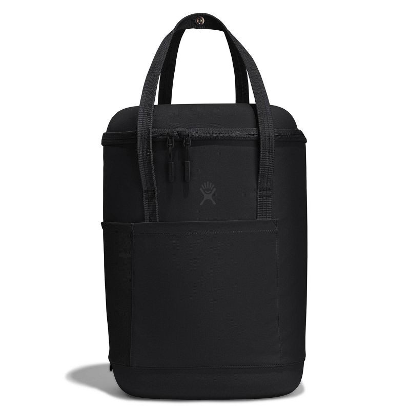 slide 1 of 5, Hydro Flask 20 Liter Carry Out Soft Cooler Pack - Black: Zip Closure, Water-Resistant, Backpack, 20 liter