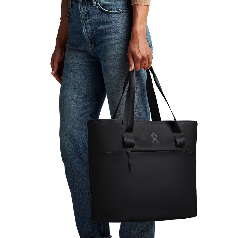 slide 3 of 5, Hydro Flask 20 Liter Insulated Tote - Black: Zip Closure, Outside Storage Pocket, 20 liter