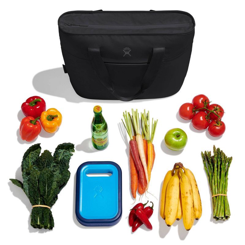 slide 4 of 5, Hydro Flask 20 Liter Insulated Tote - Black: Zip Closure, Outside Storage Pocket, 20 liter