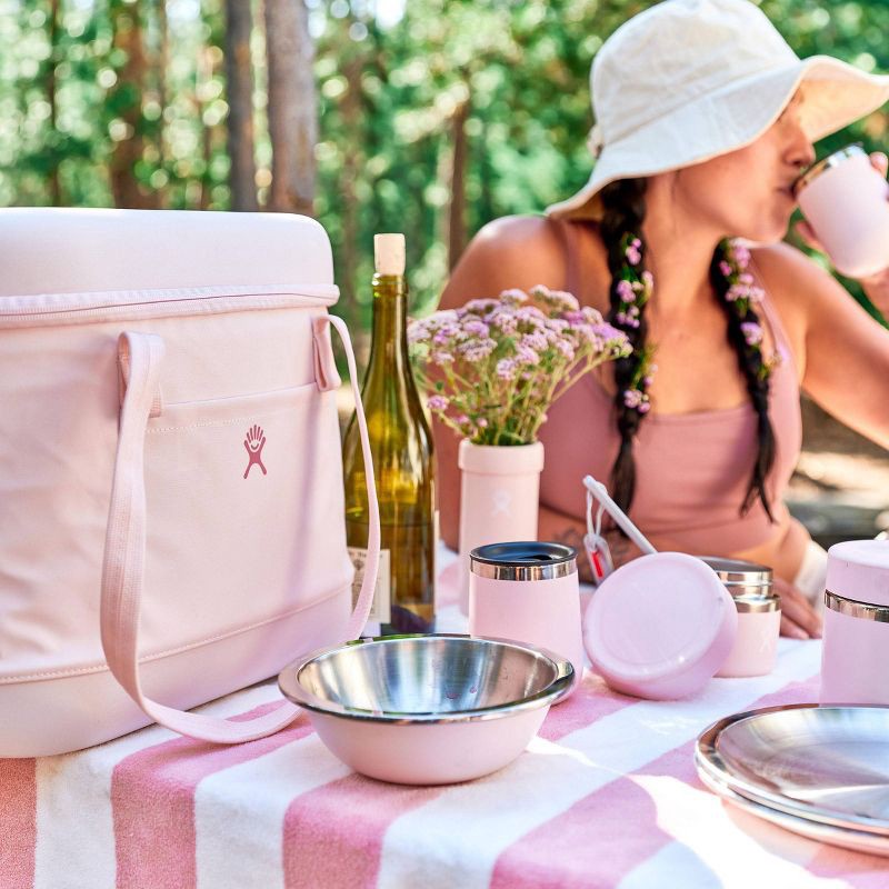 slide 4 of 5, Hydro Flask 21.1qt Carry Out Soft Cooler - Trillium: Zip Closure, Adjustable Straps, 21.1 qt