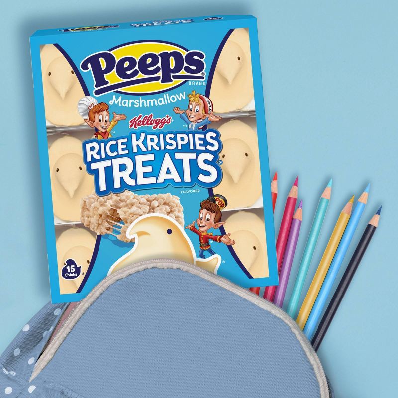 slide 4 of 6, Peeps Easter Rice Krispie Treats Flavored Marshmallow Chicks - 4.5oz, 4.5 oz
