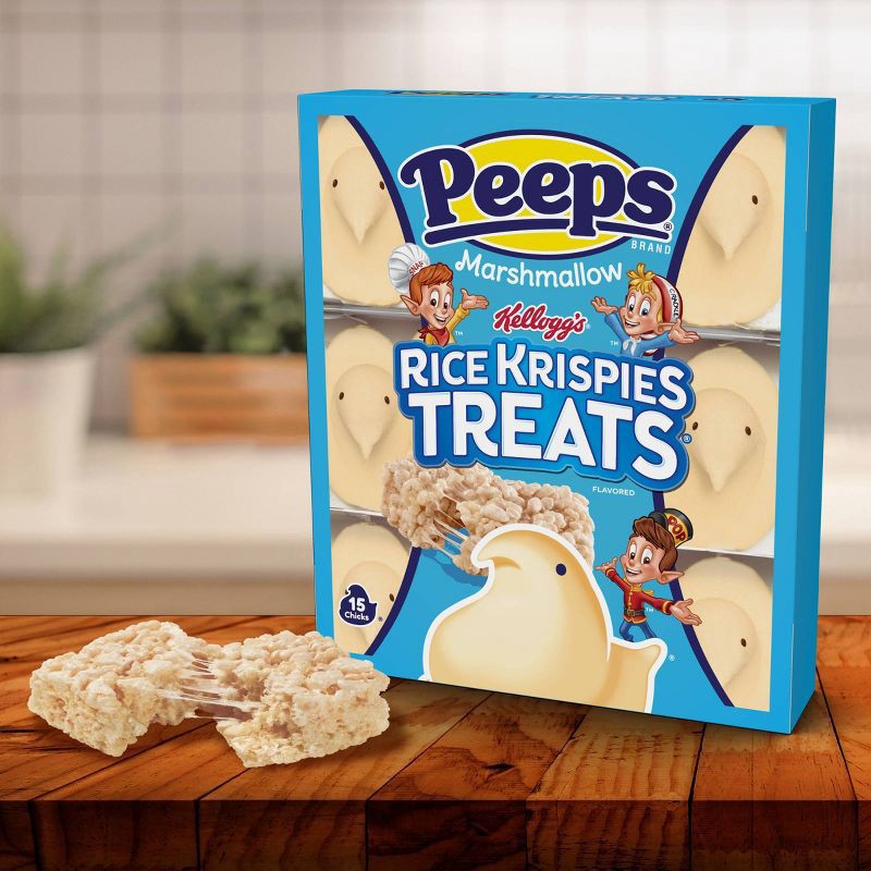 slide 5 of 6, Peeps Easter Rice Krispie Treats Flavored Marshmallow Chicks - 4.5oz, 4.5 oz