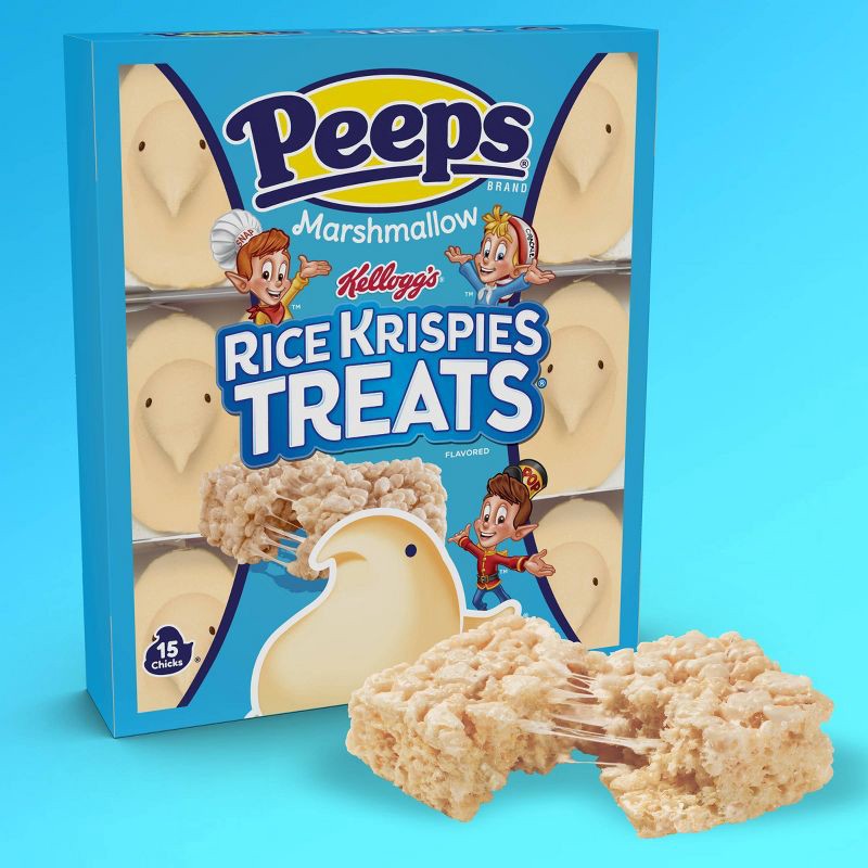 slide 6 of 6, Peeps Easter Rice Krispie Treats Flavored Marshmallow Chicks - 4.5oz, 4.5 oz