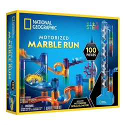 National Geographic 100 PC Marble run: Creative, Engineering, Physics, Activity Guide Included