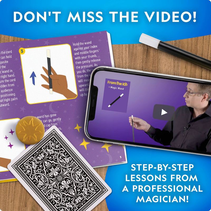 slide 4 of 4, National Geographic Magic kit: Educational Science & Creative Thinking Toy for 2nd-9th Grade with Activity Guide, 1 ct