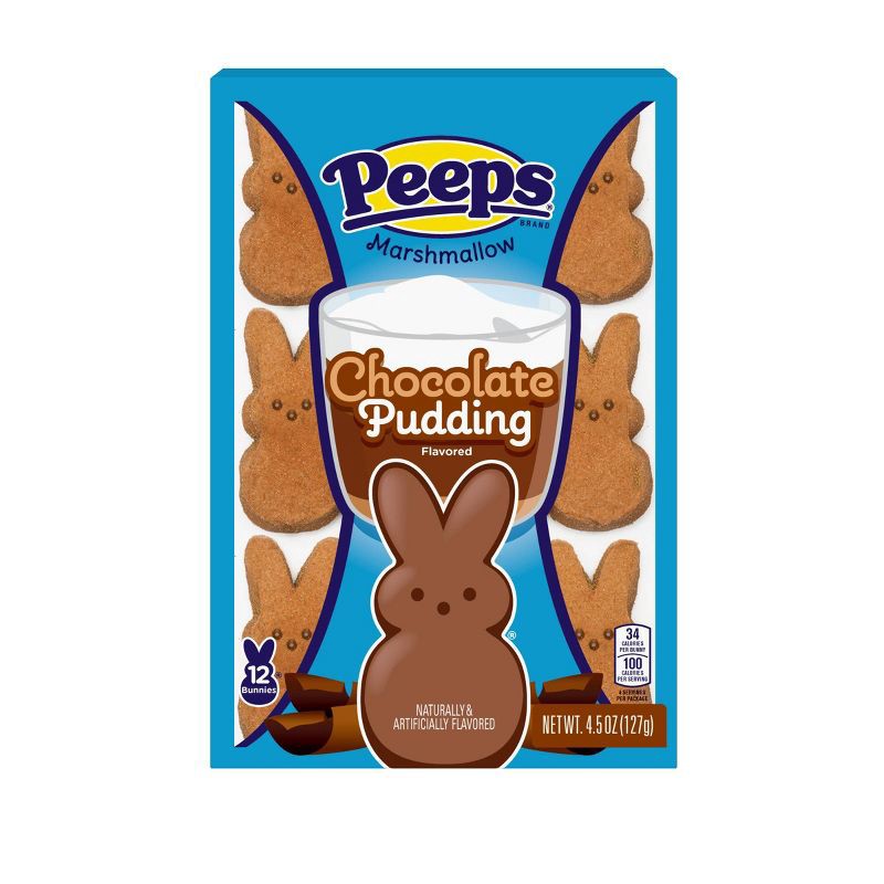 slide 1 of 4, Peeps Easter Chocolate Pudding Flavored Marshmallow Bunnies - 4.5oz, 4.5 oz