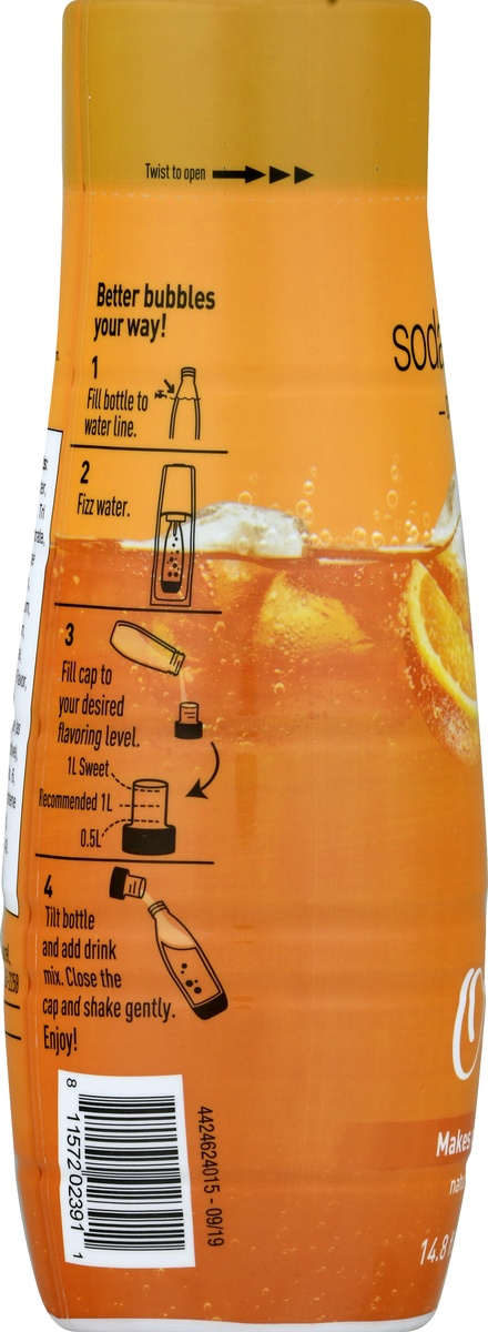 slide 7 of 10, SodaStream Orange Soda Mix, 14.8 fl oz