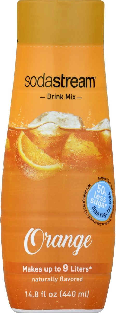 slide 9 of 10, SodaStream Orange Soda Mix, 14.8 fl oz