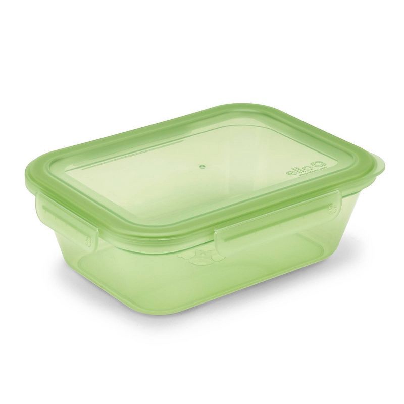 slide 7 of 7, Ello 10pc Snap and Nest Meal Prep Food Storage Containers Green, 10 ct