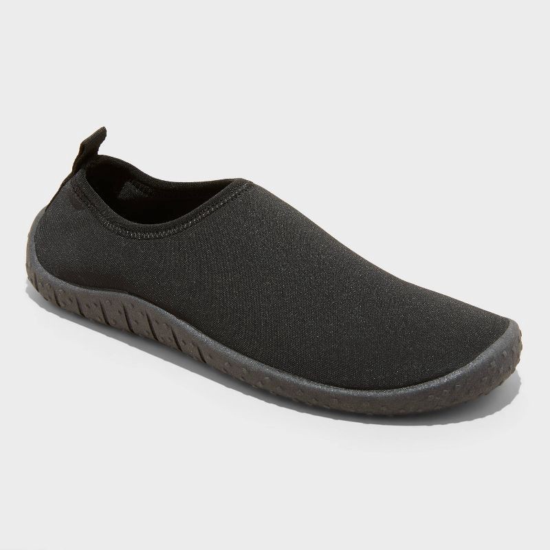 slide 1 of 4, Kids' Grover Slip-On Water Shoes - Cat & Jack™ Black M: Breathable Upper, Textured Outsole, Recycled Polyester, 1 ct