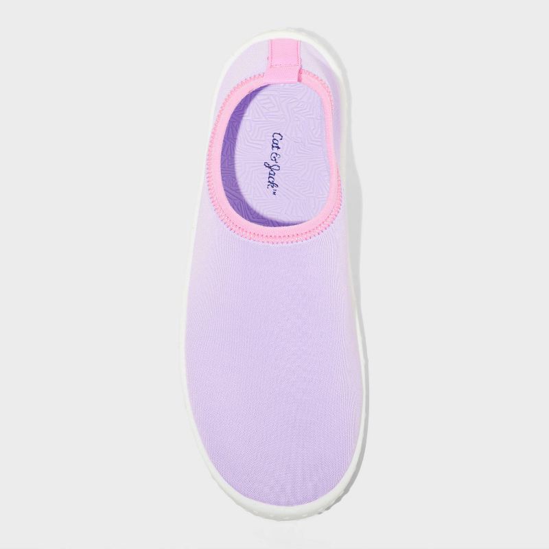 slide 3 of 4, Kids' Grover Slip-On Water Shoes - Cat & Jack™ Purple S: Breathable Upper, Textured Outsole, 1 ct