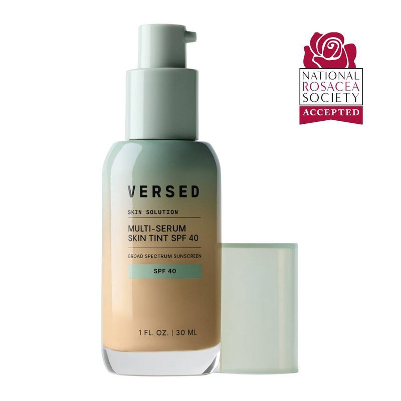 slide 2 of 12, Versed Skin Solution Multi-Serum Skin Tint Foundation - SPF 40 - 4W - 1 fl oz, 1 fl oz