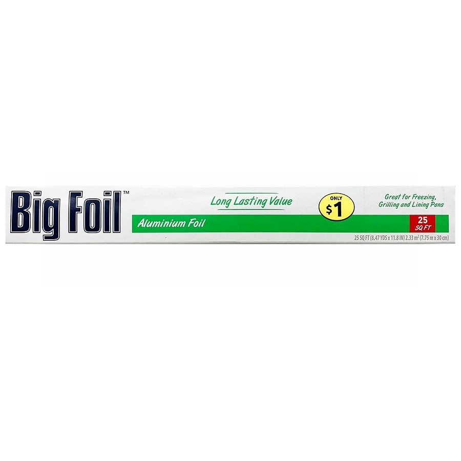 slide 1 of 1, Walgreens Aluminum Foil, 25 sq ft