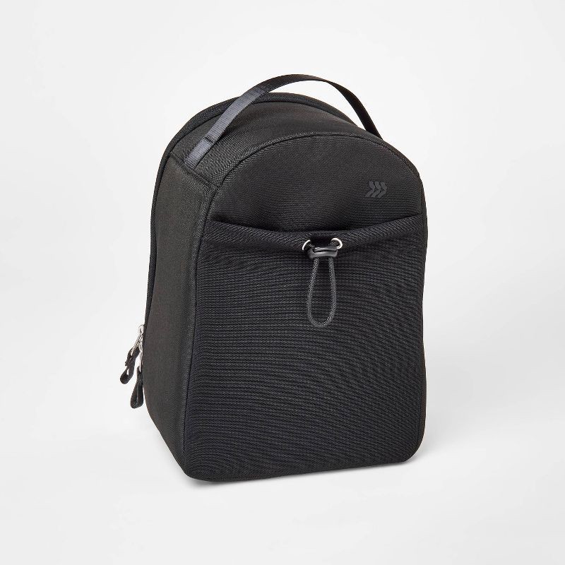 slide 1 of 3, Sporty Lunch Totes - All In Motion™ Black: Zipper Lunch Box for Kids 7+, 1 ct