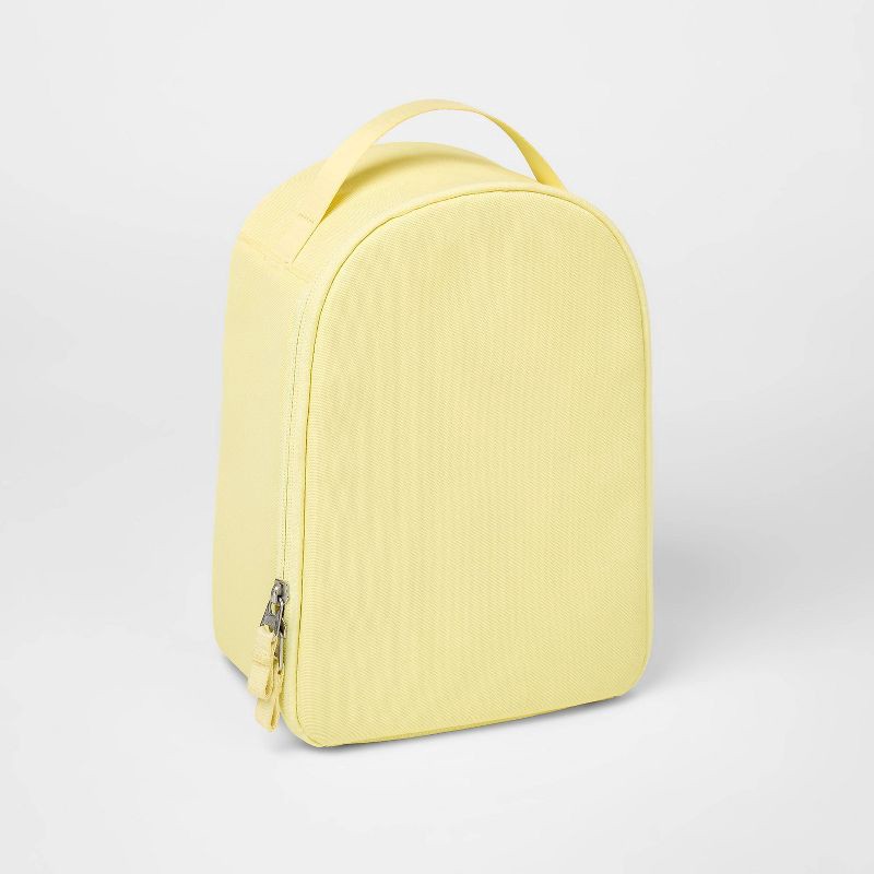 slide 3 of 3, Sporty Lunch Totes - All In Motion™ Yellow: Zipper Closure, Recycled Polyester, 1 ct
