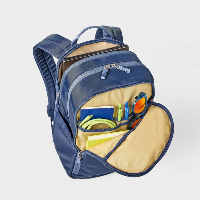slide 3 of 4, 21L Lifestyle Backpack - All In Motion™ Navy Blue: Fits 15-Inch Laptop, Water Repellent, 21 liter