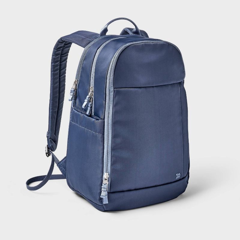 slide 1 of 4, 21L Lifestyle Backpack - All In Motion™ Navy Blue: Fits 15-Inch Laptop, Water Repellent, 21 liter