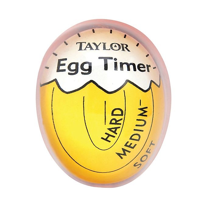 slide 1 of 1, Taylor Egg Timer - Yellow/White, 1 ct