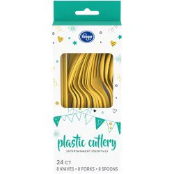 Kroger Home Sense Plastic Cutlery - Yellow
