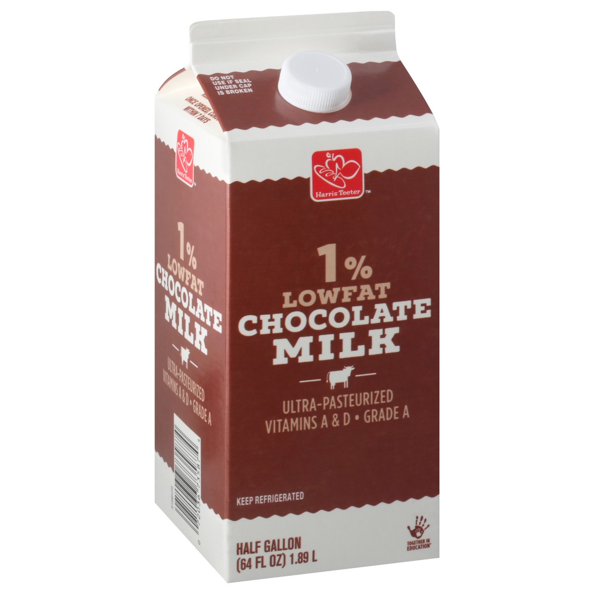 slide 9 of 9, Harris Teeter 1% Chocolate Milk, 1 ct