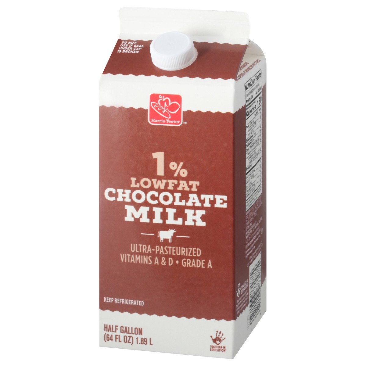 slide 3 of 9, Harris Teeter 1% Chocolate Milk, 1 ct