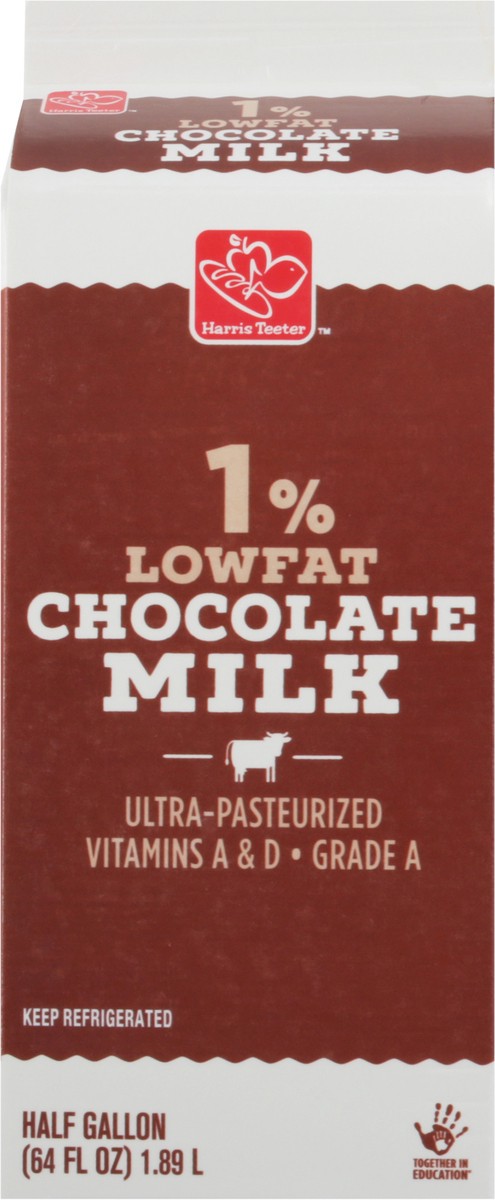 slide 4 of 9, Harris Teeter 1% Chocolate Milk, 1 ct