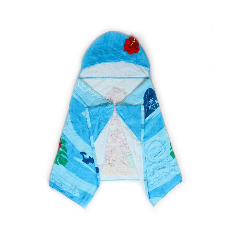 slide 2 of 3, Moana Kids' Hooded Towel, 1 ct