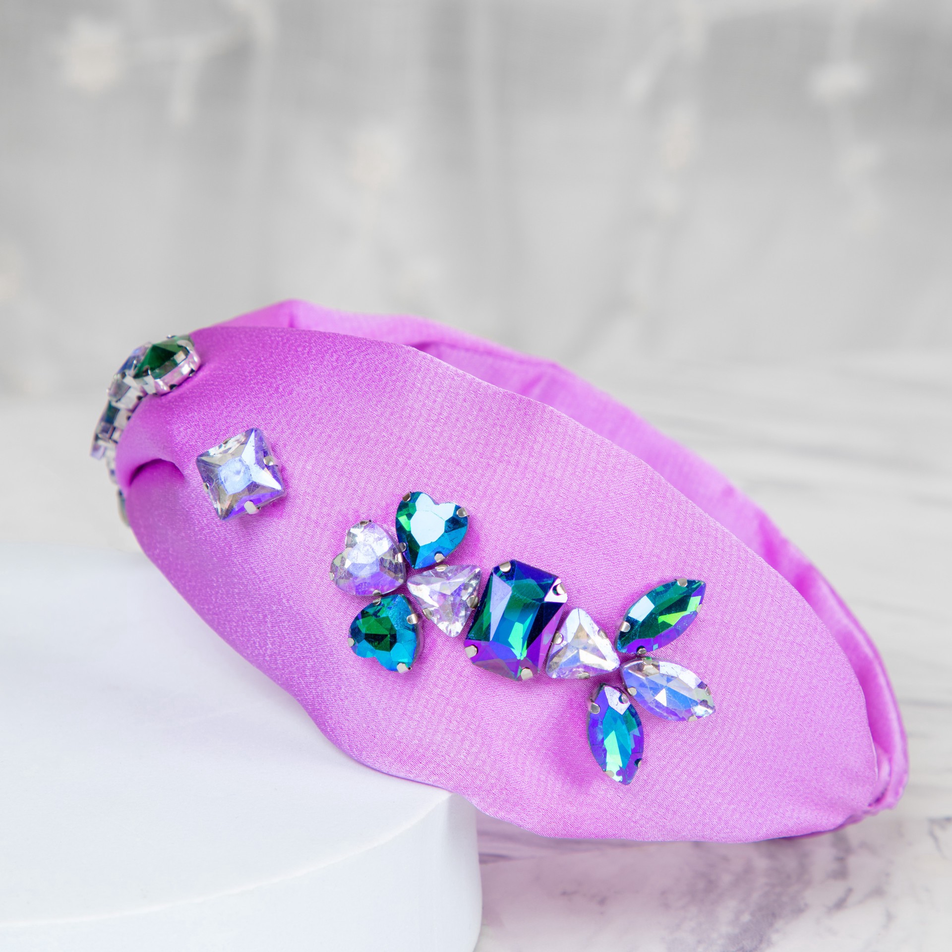 slide 5 of 6, Cousindiy Silver Mocha Light Amethyst Ab Glass Sew-On Rhinestones, 38ct., 38 ct