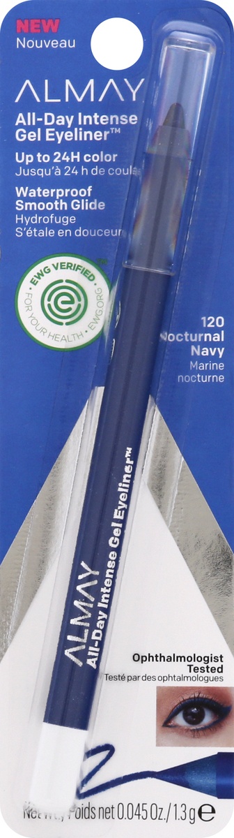slide 8 of 9, Almay All-Day Intense Waterproof Gel Eye Liner Nocturnal Navy, 028 oz