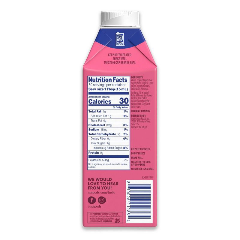 slide 4 of 7, nutpods Sweet Cream Cane Sugar Sweetened Creamer - 25.4 fl oz, 25.4 fl oz