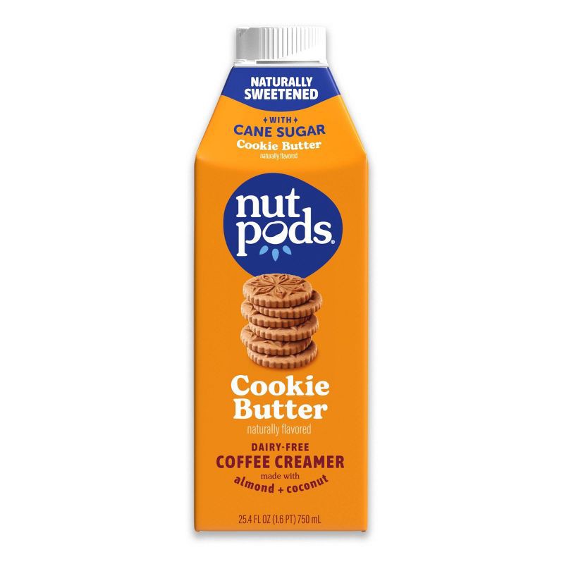 slide 1 of 6, nutpods Cookie Butter Cane Sugar Sweetened Creamer - 25.4 fl oz, 25.4 fl oz