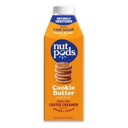 nutpods Cookie Butter Cane Sugar Sweetened Creamer - 25.4 fl oz