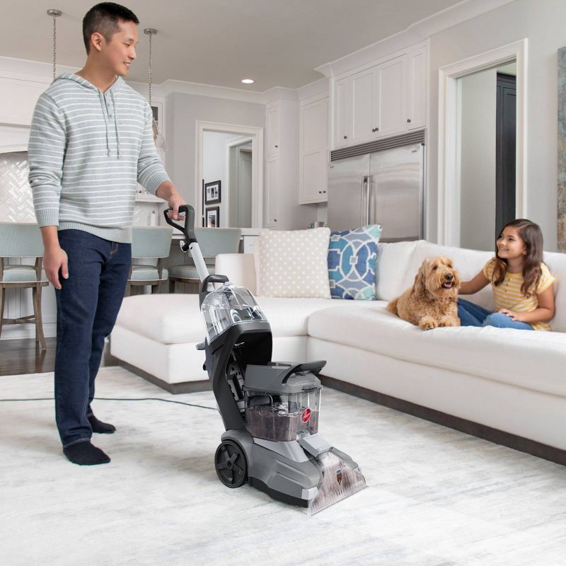 slide 5 of 8, Hoover PowerScrub XL Carpet Cleaner Appliance: Electric, 12" Path, 0.8 Gal Tank, 23' Cord, 0.8 gal