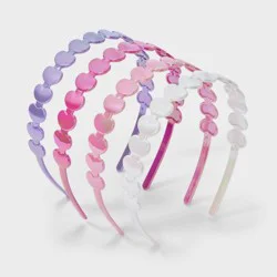 Girls' 4pk Plastic Heart Headband - Cat & Jack™️: Fashion Accessory for All Hair Types